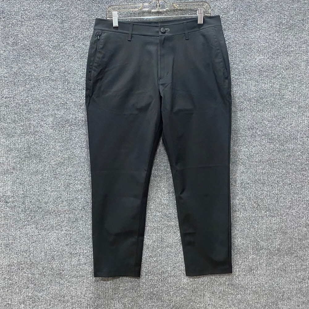 Primo Golf Pants Jogger Mens 32x27.5 Black Chino Tapered Leg Exclusive Stretch